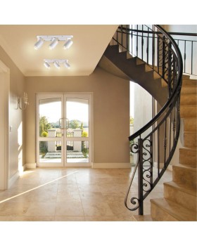 370652 OVER NT19 222 белый Светильник накладной IP20 GU10 3*50W 220V GUSTO-foto3