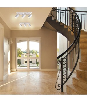 370652 OVER NT19 222 белый Светильник накладной IP20 GU10 3*50W 220V GUSTO-foto3