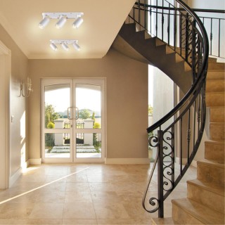 370652 OVER NT19 222 белый Светильник накладной IP20 GU10 3*50W 220V GUSTO-foto3