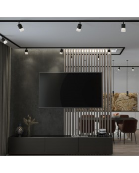 370902 PORT NT22 069 черный Светильник трековый однофазный двухжильный (универсальный) IP20 GU10 9W 220V ELINA-foto3