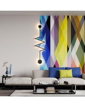 4302/36WL HIGHTECH ODL22 134 черный/металл Настенный светильник IP20 LED 36W 2285Лм 3000K ZIP-foto3