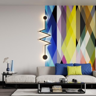 4302/36WL HIGHTECH ODL22 134 черный/металл Настенный светильник IP20 LED 36W 2285Лм 3000K ZIP-foto3