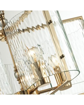 4878/5 MODERN ODL_EX22 93 золотой/прозрачный/стекло Люстра E27 5*60W ELEGANTE-foto7