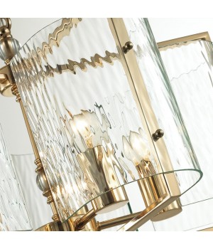 4878/5 MODERN ODL_EX22 93 золотой/прозрачный/стекло Люстра E27 5*60W ELEGANTE-foto7