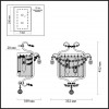 4686/2W CLASSIC ODL20 456 серебристый/хрусталь Бра E14 2*40W 220V SHARM