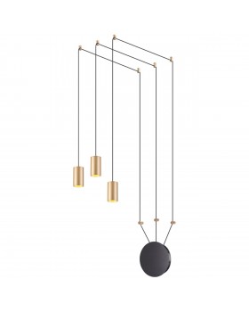 3898/3 L-VISION ODL20 225 черный/золот./металл Накладн св-к GU10 50W*3 (повод 7м, 10 крепл) LUCAS-foto6