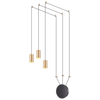 3898/3 L-VISION ODL20 225 черный/золот./металл Накладн св-к GU10 50W*3 (повод 7м, 10 крепл) LUCAS-foto6