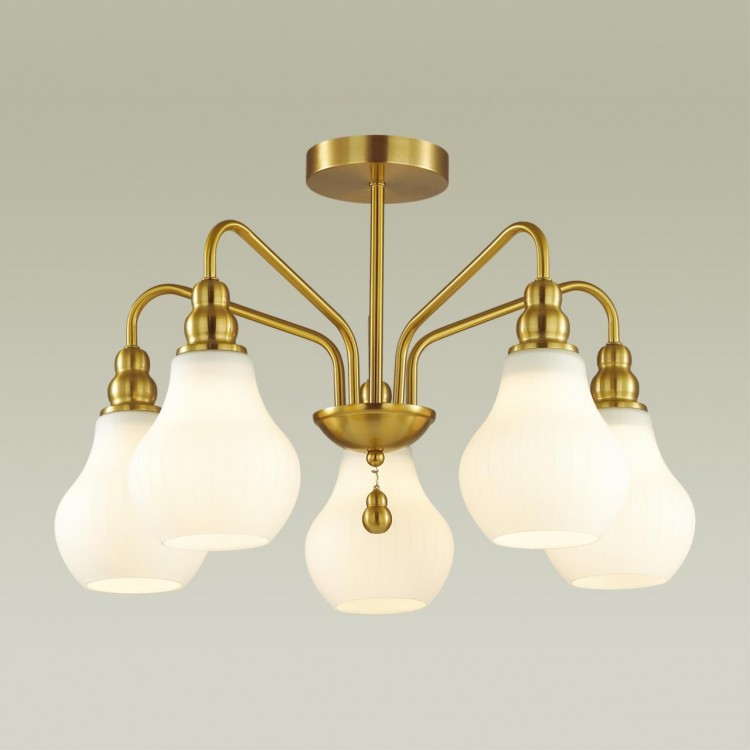 4562/5C MODERNI LN21 076 латунь Люстра потолочная E27 5*60W 220V ELEONORA 4562/5C MODERNI LN21 076 латунь Люстра потолочная E27 5*60W 220V ELEONORA