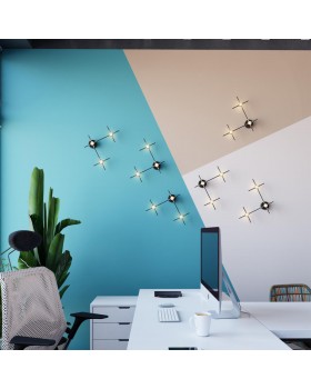 3906/9WL L-VISION ODL21 139 черн/золот/металл Настен. cветильник IP20 LED 9WL 720Лм 4000К COSTELLA-foto3