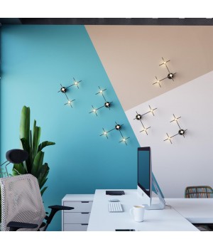 3906/9WL L-VISION ODL21 139 черн/золот/металл Настен. cветильник IP20 LED 9WL 720Лм 4000К COSTELLA-foto3