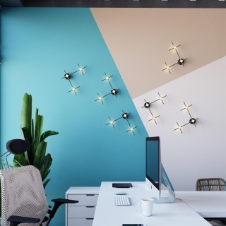 3906/9WL L-VISION ODL21 139 черн/золот/металл Настен. cветильник IP20 LED 9WL 720Лм 4000К COSTELLA-foto3