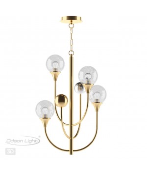 4785/4 HALL ODL21 459 золото/серебрист./металл//стекло Люстра E14 4*40W KELLI-foto4