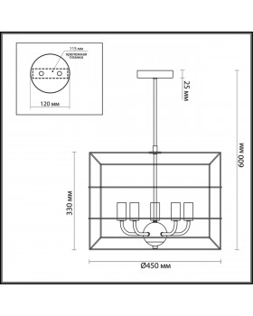 4410/5 LOFTI LN19 205 черный, золотой Люстра потолочная E14 5*40W 220V RUPERT-foto2