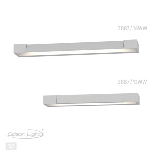 3887/12WW HIGHTECH ODL20 243 бел/металл Настен.поворотн.светильник LED 4000K 12W 220V IP44 ARNO-foto9