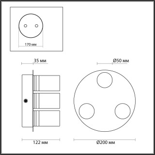 4599/15CL VINTAGE 218 никель Светильник потолочный IP44 LED 3*5W 4000K 220V TERRENCE-foto2