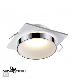 370786 SPOT NT21 292 белый/хром Светильник встраиваемый влагозащищенный IP44 GU10 9W 220V WATER-foto3