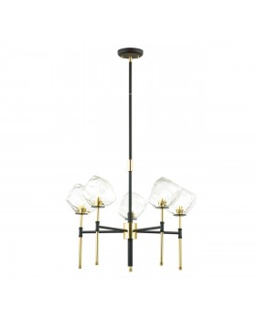 4789/5 LOFT ODL21 501 черный/золотой/прозрачный Люстра G9 5*40W STONO-foto6