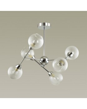 4438/6C MODERNI LN20 085 хром, стекло Люстра на штанге E14 6*40W 220V EVERLY-foto3