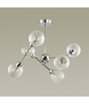 4438/6C MODERNI LN20 085 хром, стекло Люстра на штанге E14 6*40W 220V EVERLY-foto3