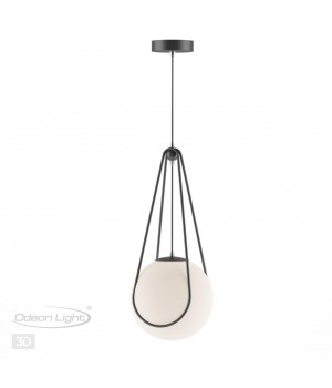4269/1 MODERN ODL21 339 черн с хром/бел. мат. акрил Подвесной светильник Е14 1*40W CAROL-foto4