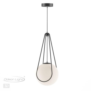 4269/1 MODERN ODL21 339 черн с хром/бел. мат. акрил Подвесной светильник Е14 1*40W CAROL-foto4