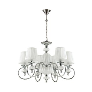 4186/6 CLASSIC ODL19 422 хром/керамика/белый Люстра Е14 6*40W MEDIA-foto3