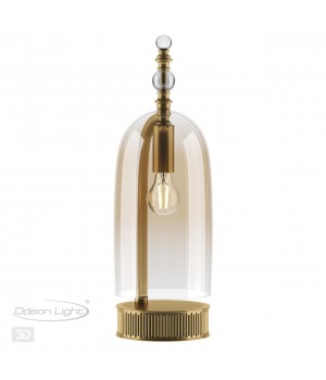 4892/1T NEO ODL_EX22 63 бронзовы/коньячный/стекло Настольная лампа E14 1*40W BELL-foto5