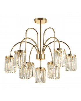 4987/9C CLASSIC ODL22 491 золотой/хрусталь Люстра потолочная E14 9*40W VASSA-foto5