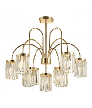 4987/9C CLASSIC ODL22 491 золотой/хрусталь Люстра потолочная E14 9*40W VASSA-foto5