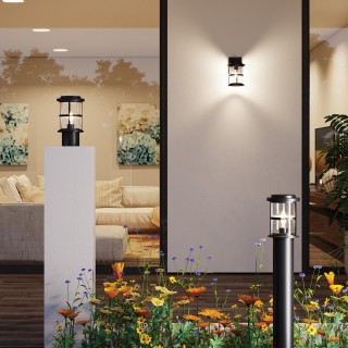 4964/1A NATURE ODL22 569 черный/стекло Ландшафтный светильник на базу E27 1*60W IP44 MAGUS-foto3