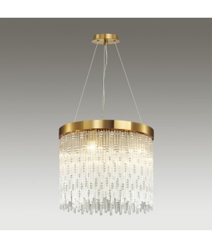 4848/5 HALL ODL21 467 золото/стекло Люстра E14 5*40W REFANO-foto4