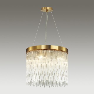 4848/5 HALL ODL21 467 золото/стекло Люстра E14 5*40W REFANO-foto4