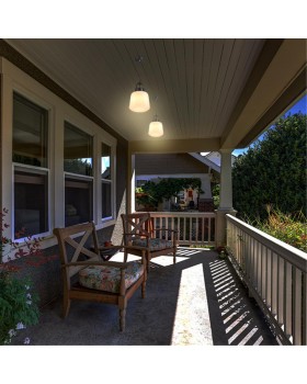 370601 STREET NT19 333 белый абажур/черная арматура Ландшафтный подвес IP44 E27 60W 100-240V CONTE-foto5