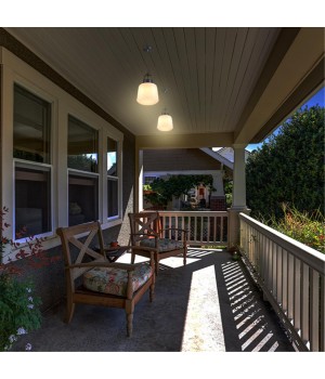 370601 STREET NT19 333 белый абажур/черная арматура Ландшафтный подвес IP44 E27 60W 100-240V CONTE-foto5