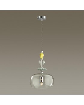 4893/1A CLASSIC ODL_EX22 71 хром/раноцветн./керамика/стекло Подвес E14 1*40W 4893/1A BIZET-foto4