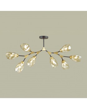 4563/8C MODERNI LN21 123 черный, золотой Люстра потолочная E14 8*40W 220V FAWN-foto3