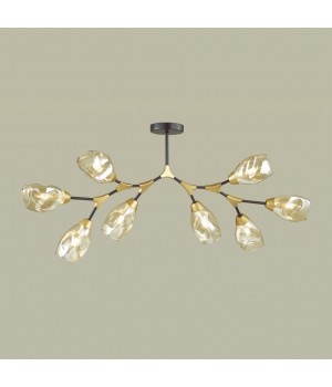 4563/8C MODERNI LN21 123 черный, золотой Люстра потолочная E14 8*40W 220V FAWN-foto3