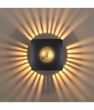 4224/13WL MIDCENT ODL21 131 черн/золот/металл Настенный светильник IP20 LED 13W 1520Лм 3000K ADAMAS-foto4