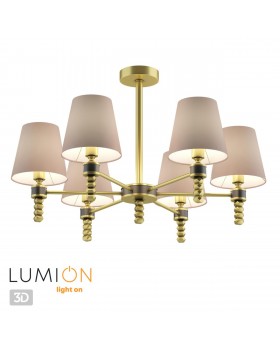 4429/6C NEOCLASSI LN20 180 античная латунь, бежевый Люстра потолочная E14 6*40W 220V MONTANA-foto6
