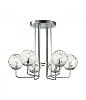 4982/6C MODERN ODL22 323 хром/прозрачный/стекло Люстра потолочная E14 6*40W VERASA-foto6