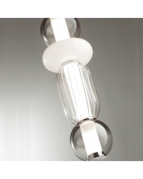 4827/18L PENDANT ODL21 321 хром/дымчатый/белый/прозрачный Подвес LED 18W BEANS-foto7