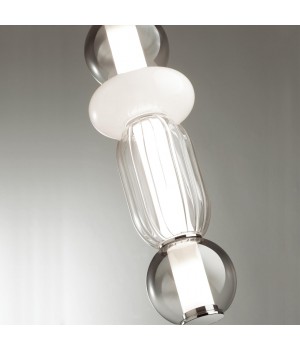 4827/18L PENDANT ODL21 321 хром/дымчатый/белый/прозрачный Подвес LED 18W BEANS-foto7