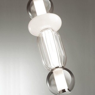 4827/18L PENDANT ODL21 321 хром/дымчатый/белый/прозрачный Подвес LED 18W BEANS-foto7