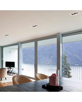 370713 SPOT NT20 267 белый/черный Встраиваемый светильник IP20 GU10 2*50W 220V GESSO-foto3