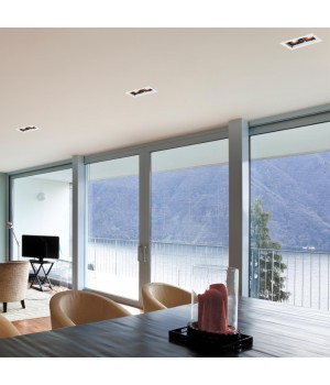 370713 SPOT NT20 267 белый/черный Встраиваемый светильник IP20 GU10 2*50W 220V GESSO-foto3