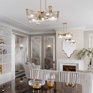 4877/7C HALL ODL_EX22 59 золотой/прозрачный/стекло Люстра потолочная E14 7*40W GATSBY-foto3