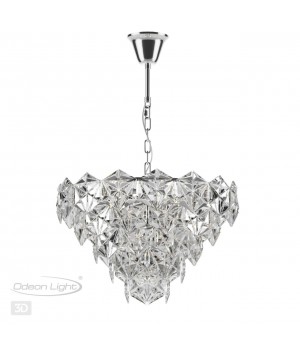 4923/7 MODERN ODL22 325 хром/прозрачный/стекло Люстра E14 5*40W TALERTI-foto5