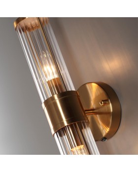 4946/2W DROPS ODL22 539 бронзовый/прозрачный/стекло Настенный светильник E14 1*40W IP44 KEPA-foto5