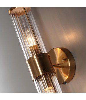 4946/2W DROPS ODL22 539 бронзовый/прозрачный/стекло Настенный светильник E14 1*40W IP44 KEPA-foto5