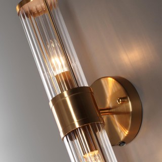 4946/2W DROPS ODL22 539 бронзовый/прозрачный/стекло Настенный светильник E14 1*40W IP44 KEPA-foto5